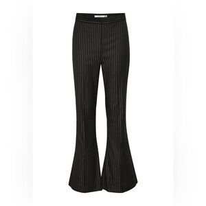 GESTUZ CaylinaGZ Trousers Flared Black Lurex Pinstripe Pants NWT SZ 36 $220